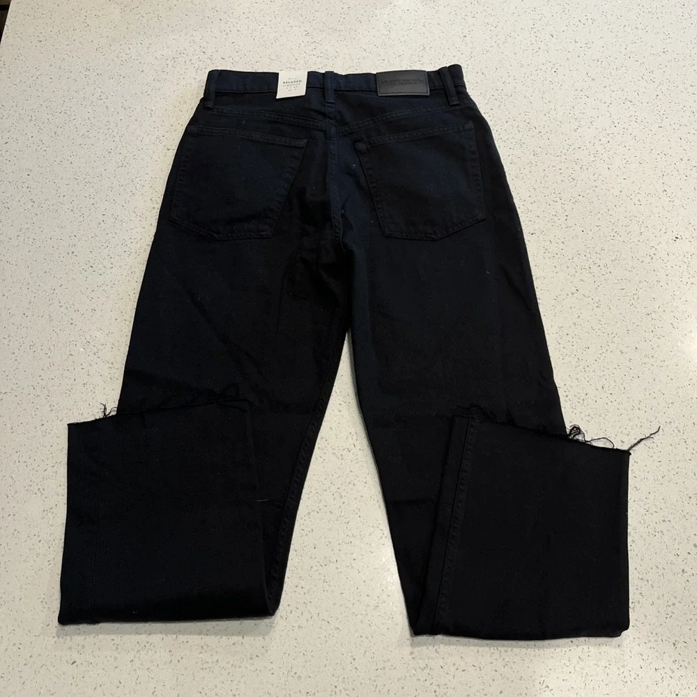Lucky Brand Jeans Relaxed Stovepipe - Saturated Black Womens‎ 4/27 NWT